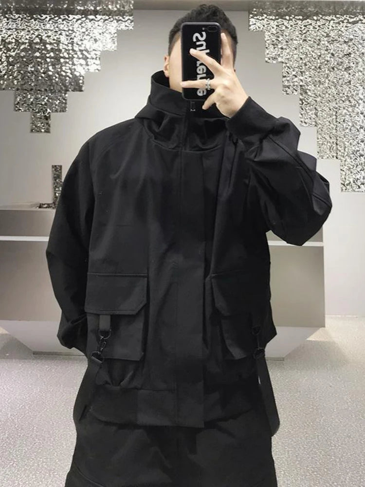 Streetwear hooded coat

