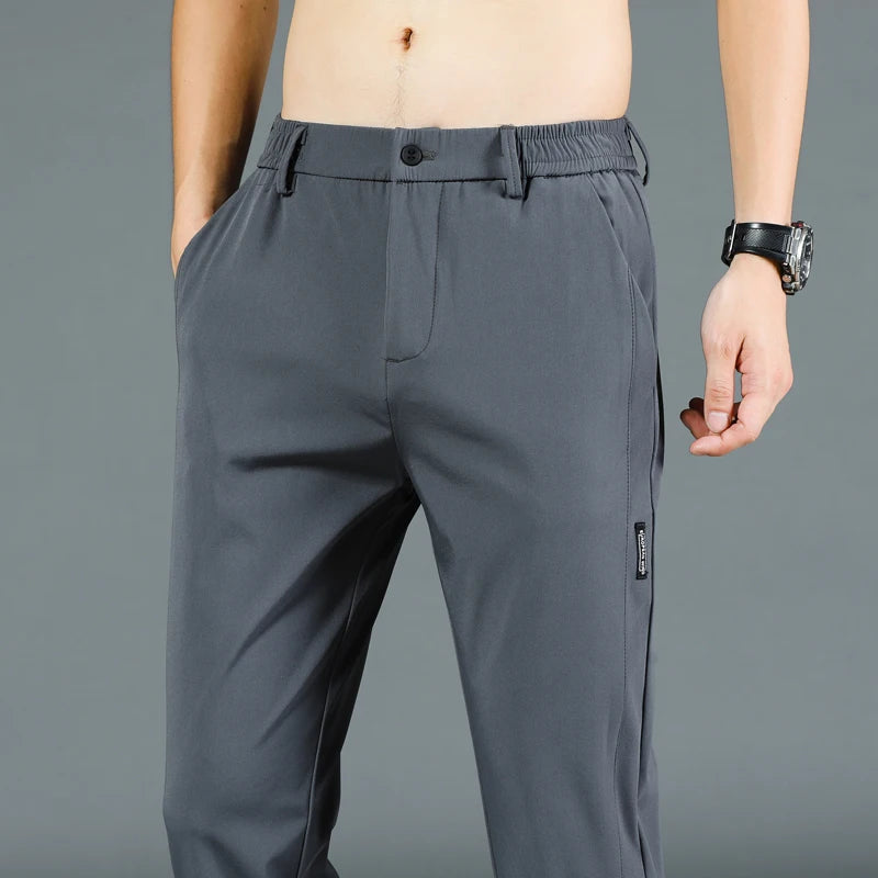 Summer Ice Silk Stretch Pants for Men
