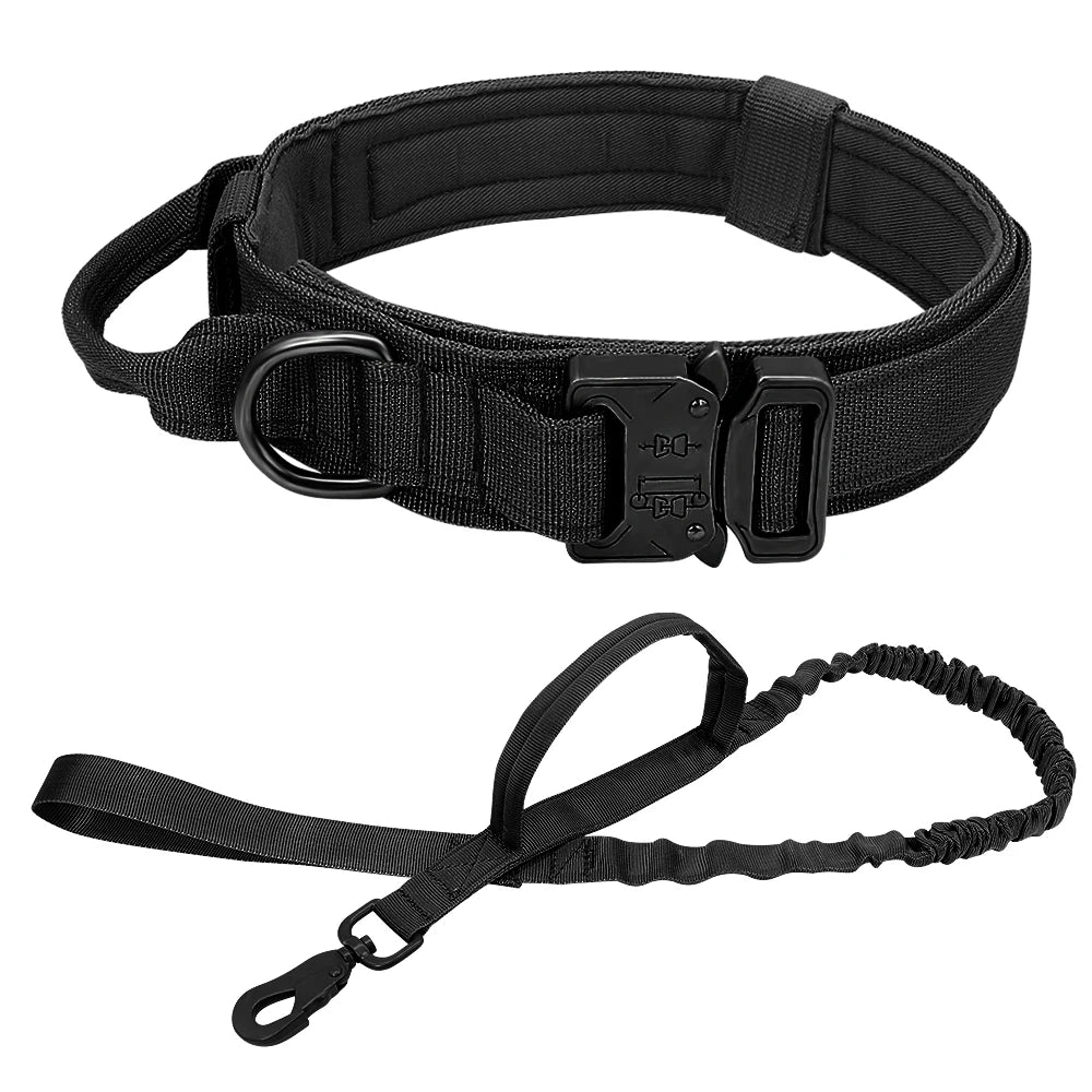 Strong Tactical Bungee Leash Durable Pet Training Collar
