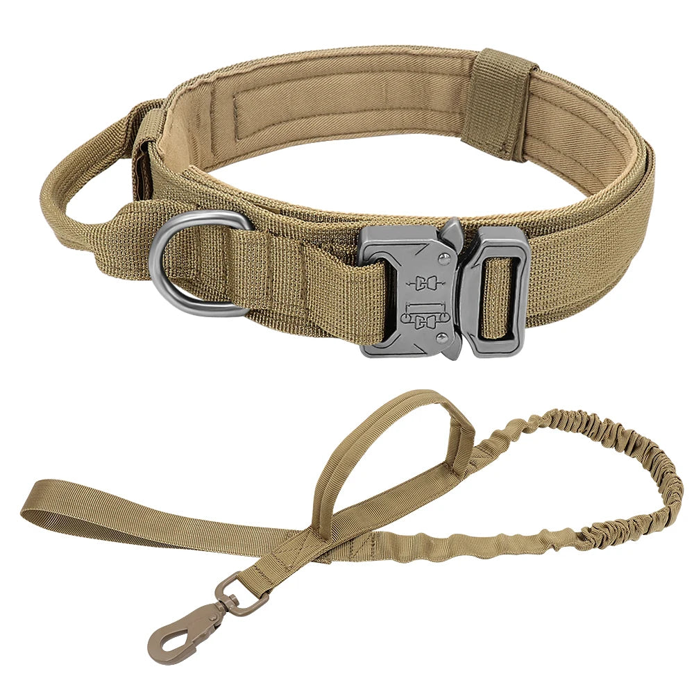 Strong Tactical Bungee Leash Durable Pet Training Collar