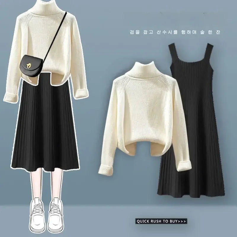 Cozy Knitted Suit Autumn Winter Warmth