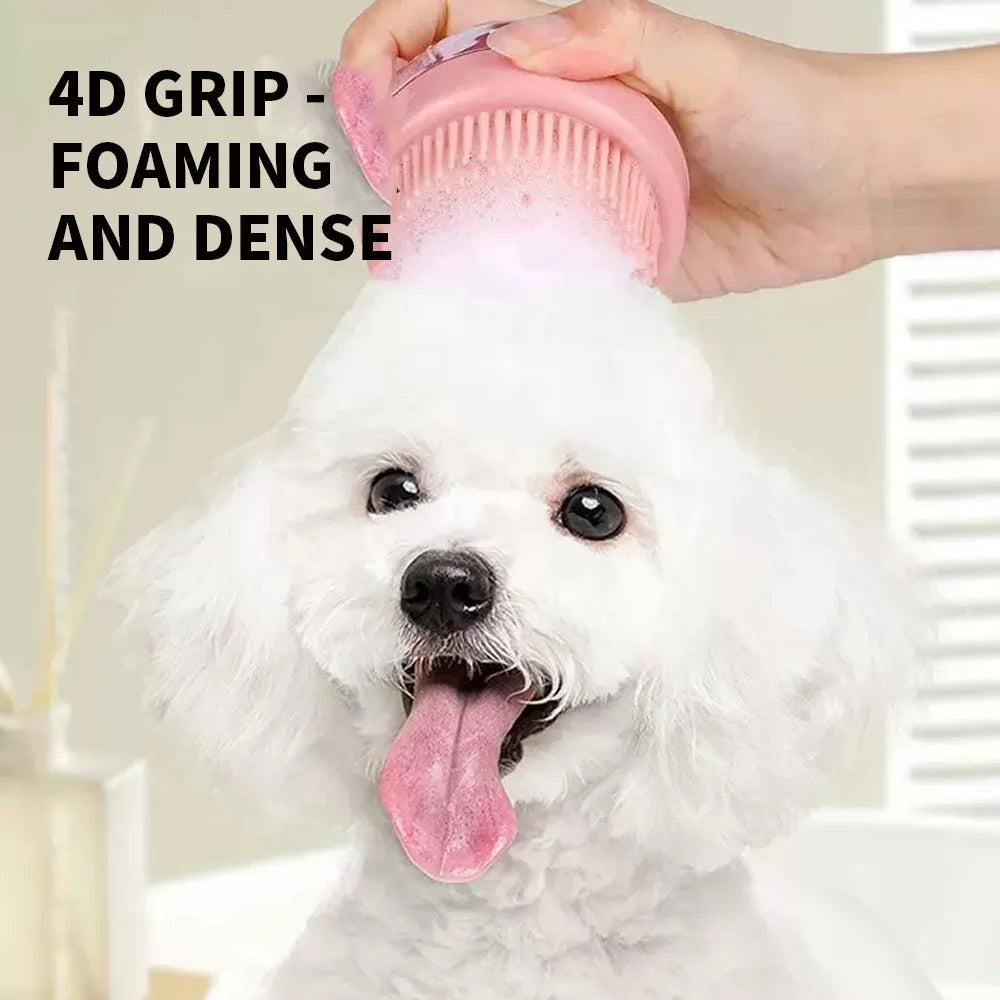 Suitable Easy Foaming Silicone Small Dog Shampoo Brush