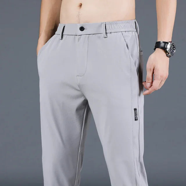 Summer Ice Silk Stretch Men's Elastic Pants
