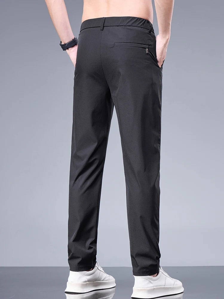 Summer Ice Silk Business Pants for Men
