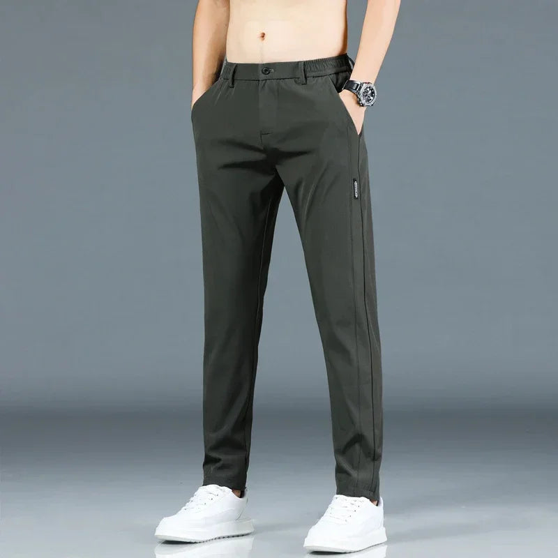 Summer Ice Silk Stretch Pants for Men
