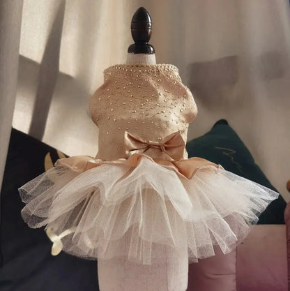 Summer Lace Up Tulle Skirt - Dog Wedding Dress