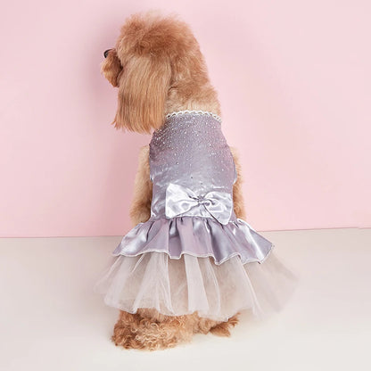 Summer Lace Up Tulle Skirt - Dog Wedding Dress