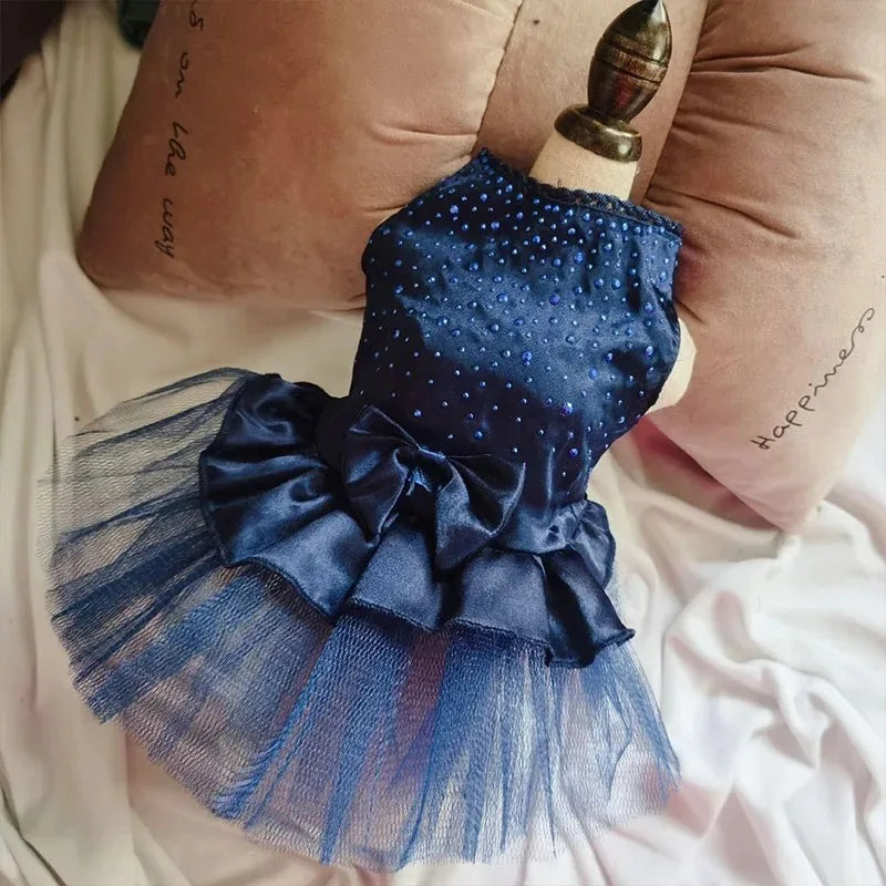 Summer Lace Up Tulle Skirt - Dog Wedding Dress