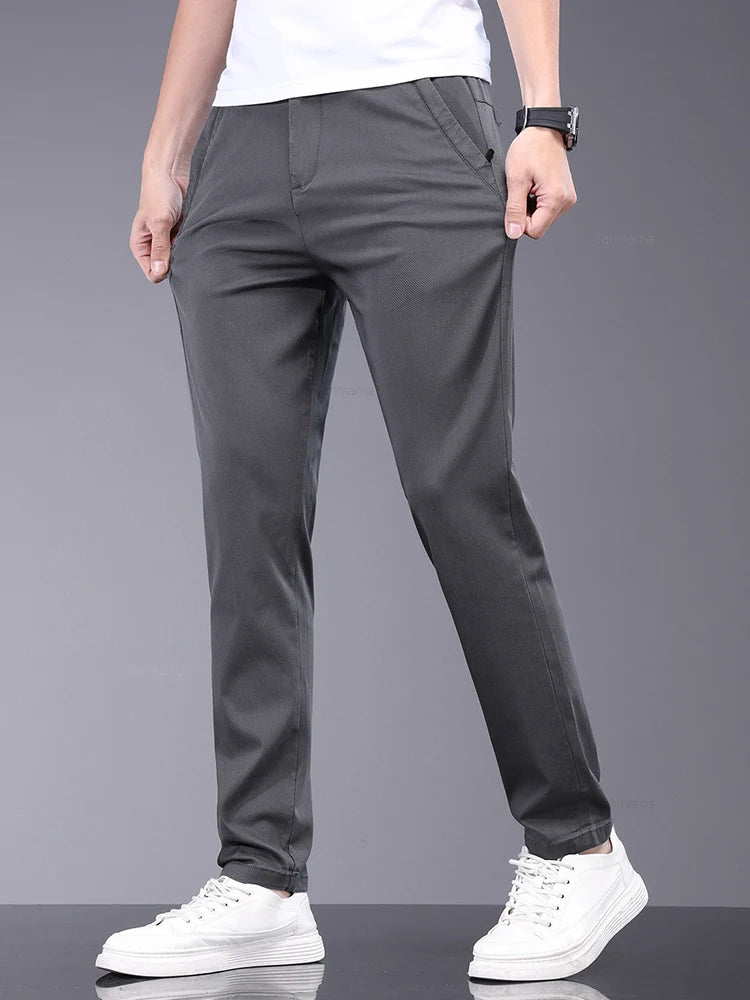 Bamboo Fiber Summer Men’s Casual Pants
