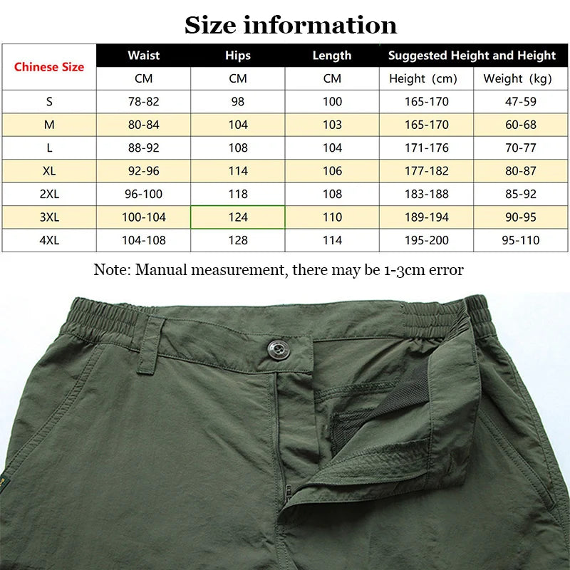 Tactical Cargo Pants Lightweight Waterproof