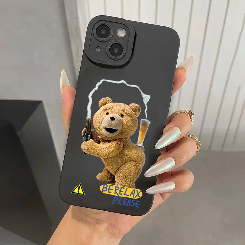 Teddy Bear Couple Cartoon Phone Case
