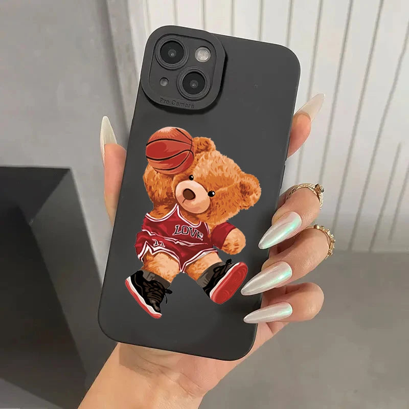 Teddy Bear Couple Cartoon Phone Case
