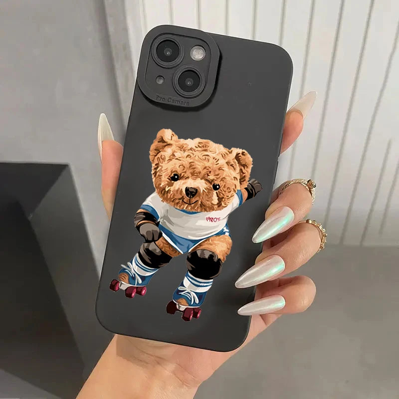 Teddy Bear Couple Cartoon Phone Case

