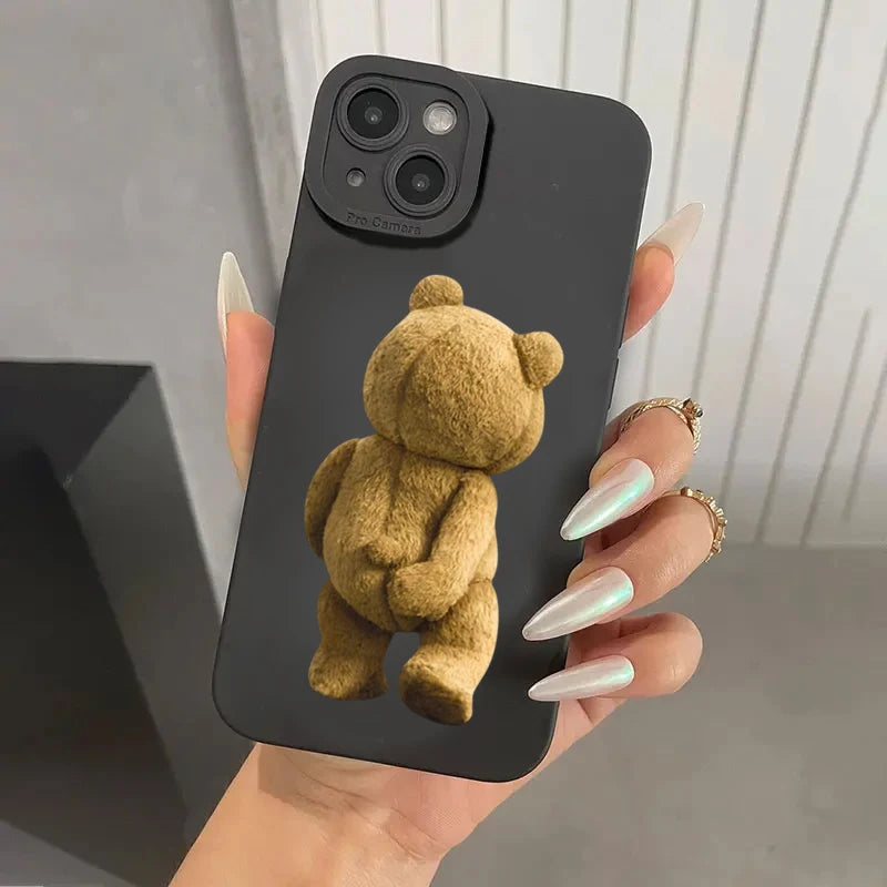 Teddy Bear Couple Cartoon Phone Case
