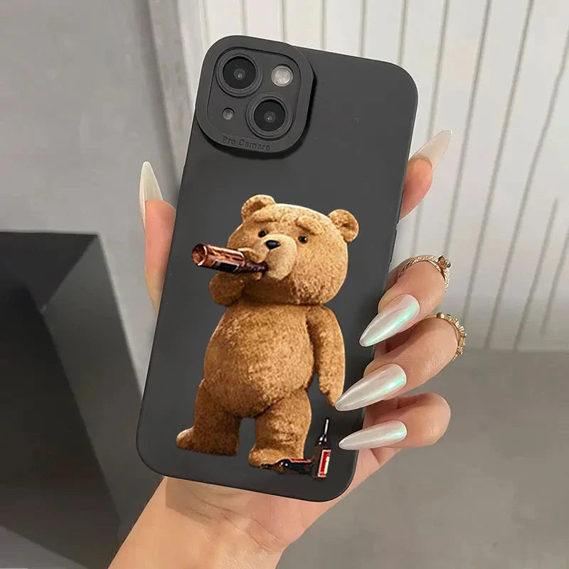 Teddy Bear Couple Cartoon Phone Case
