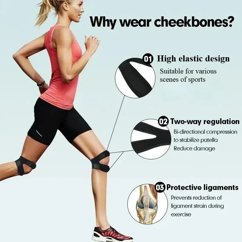 Tennis Elastic Knee Wrap - Athletic Training Equipment