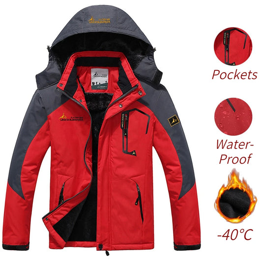 Thick Windproof Hooded Parka for Men