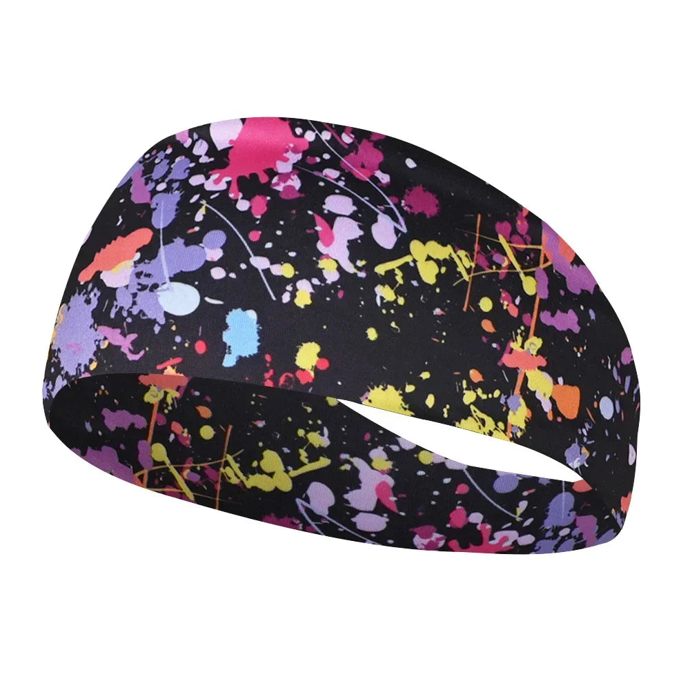 Unisex Sports Printed Thin Elastic Headband