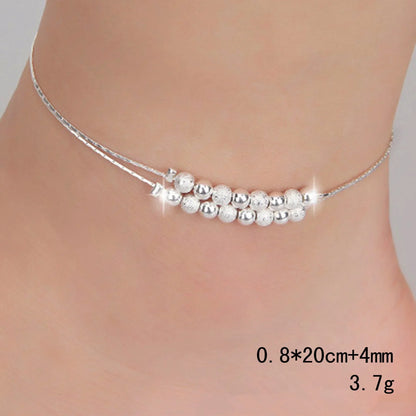 Thin Stamped Anklet