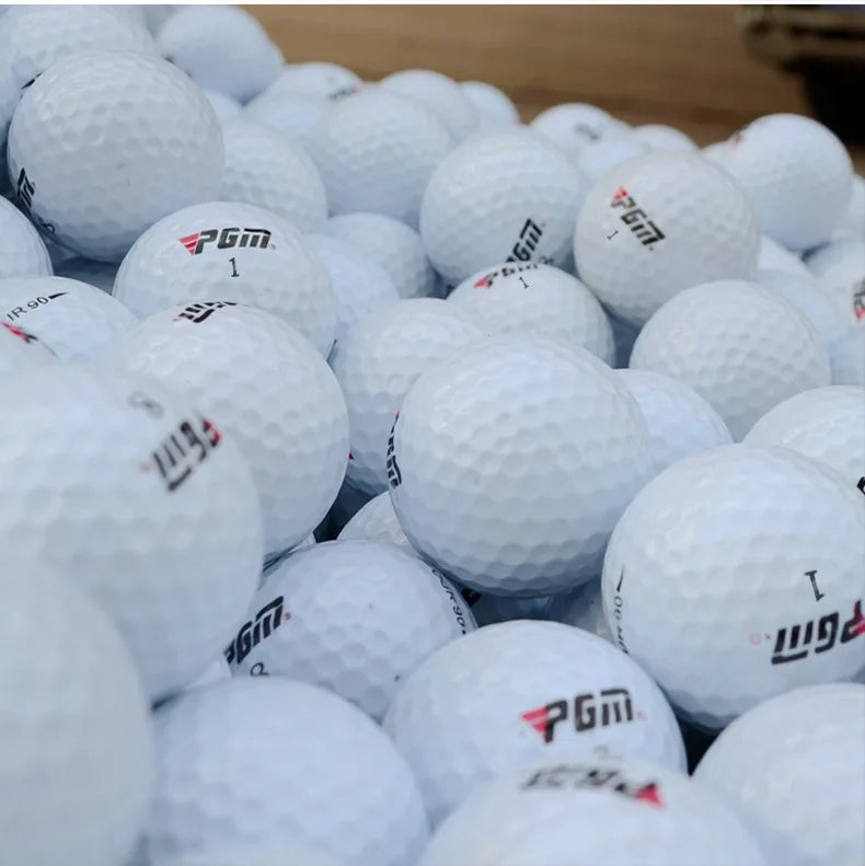 PGM Three-Layer White Golf Ball with Logo
