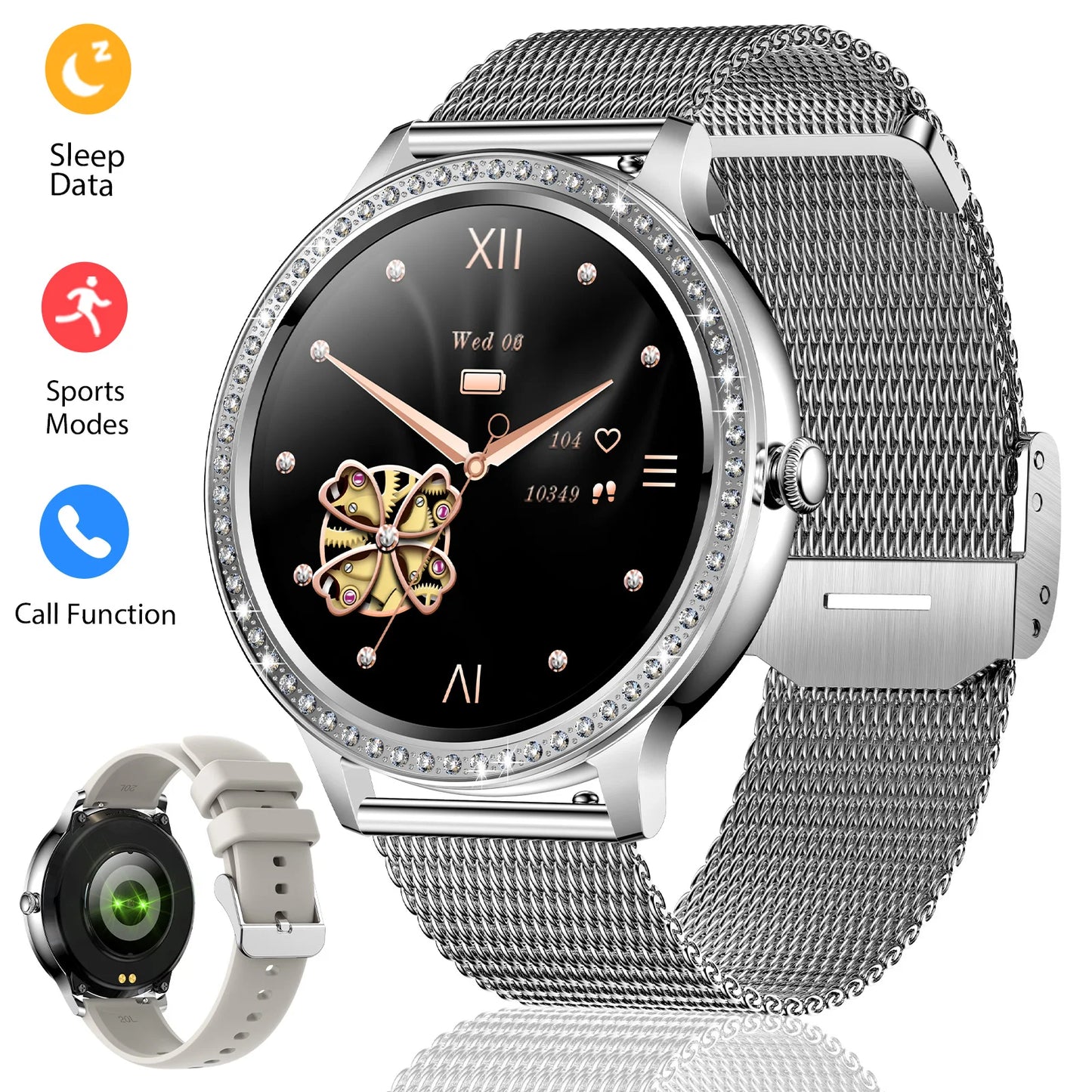 Touchscreen Fitness Smart Watch Heart Rate

