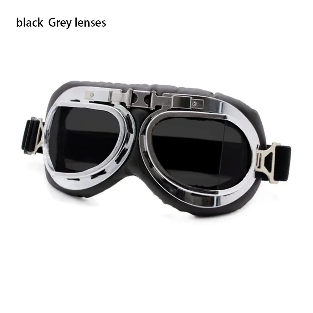 Transparent Protective Gear Motorcycle Aviator Goggles