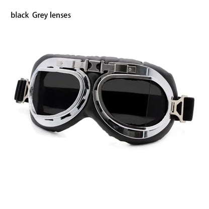 Transparent Protective Gear Motorcycle Aviator Goggles