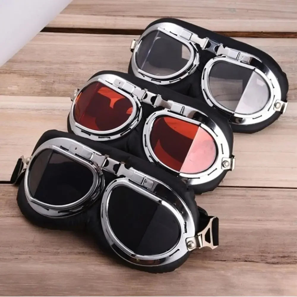 Transparent Protective Gear Motorcycle Aviator Goggles