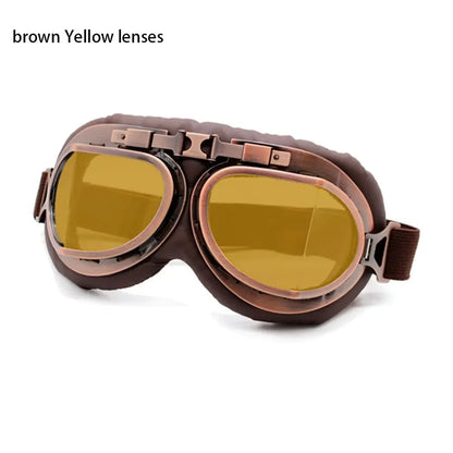Transparent Protective Gear Motorcycle Aviator Goggles