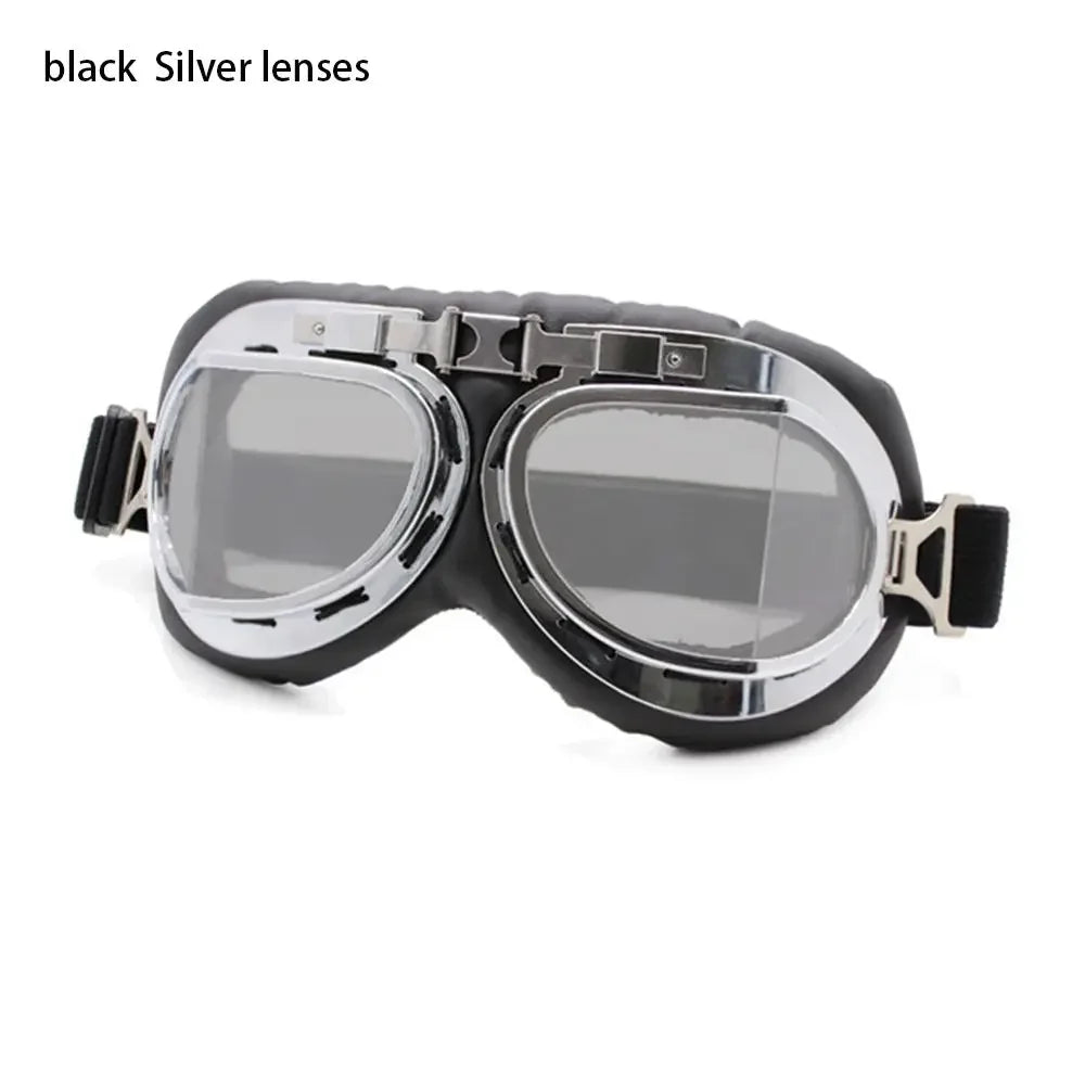 Transparent Protective Gear Motorcycle Aviator Goggles
