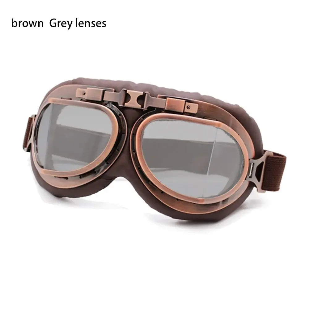 Transparent Protective Gear Motorcycle Aviator Goggles