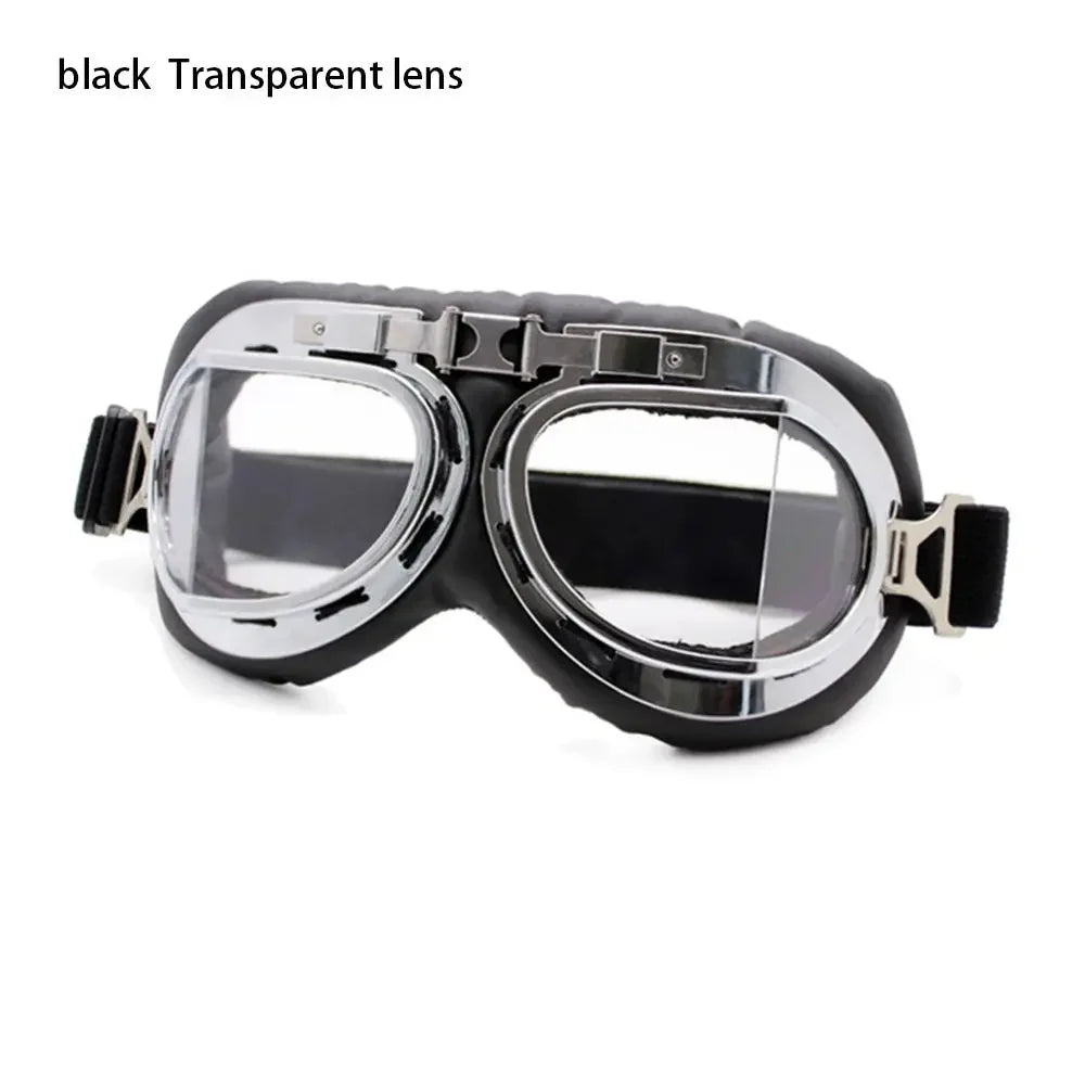 Transparent Protective Gear Motorcycle Aviator Goggles