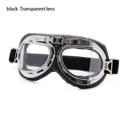 Transparent Protective Gear Motorcycle Aviator Goggles