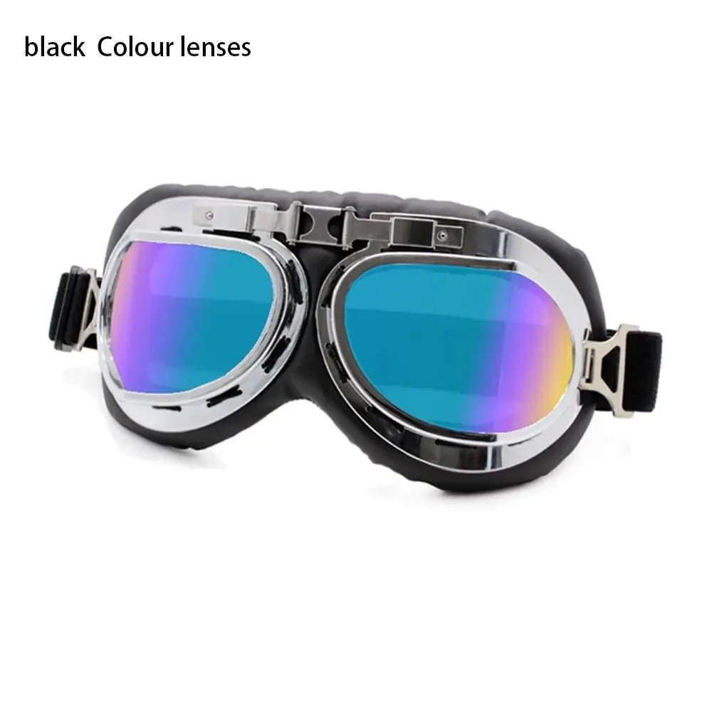 Transparent Protective Gear Motorcycle Aviator Goggles