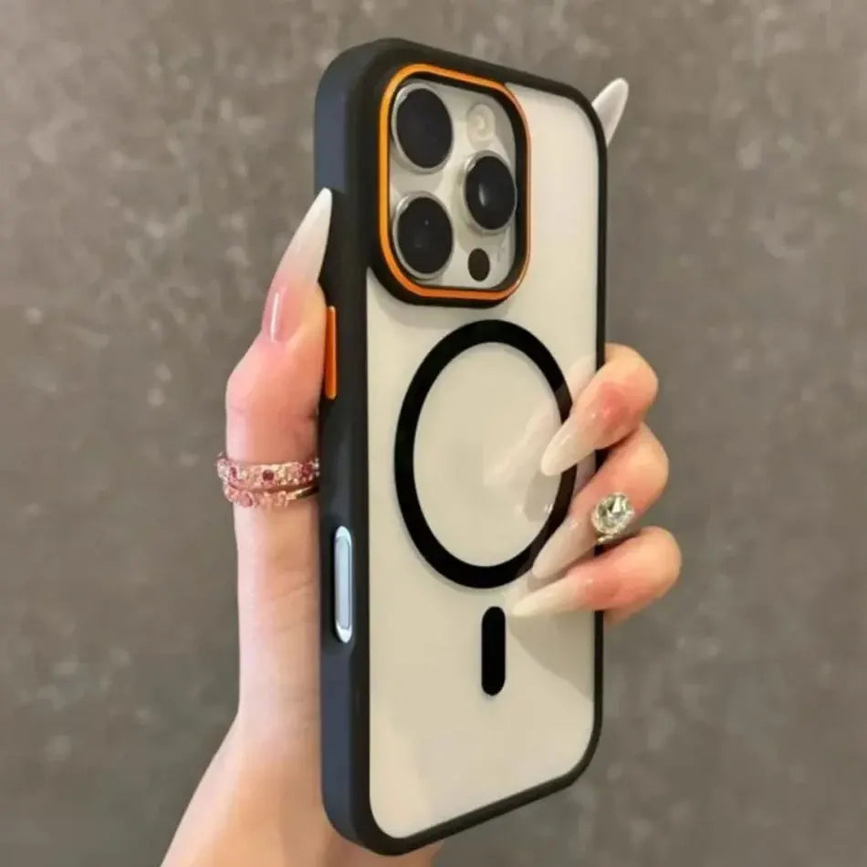 Transparent Wireless Charge Magnetic Magsafe iPhone Case