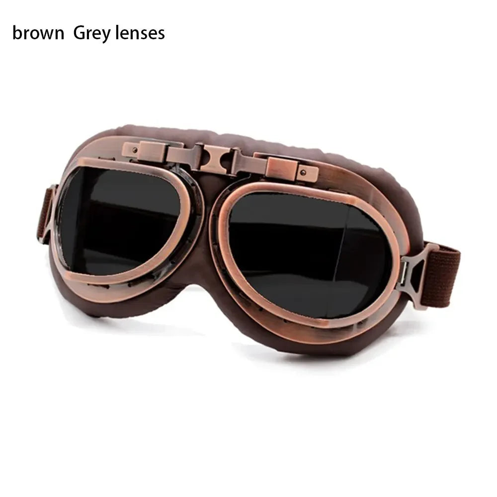 Transparent Protective Gear Motorcycle Aviator Goggles