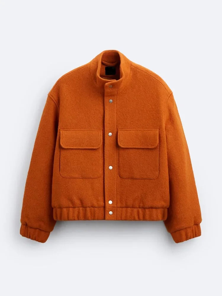 Trendy Single Breasted Jacket for Autumn
