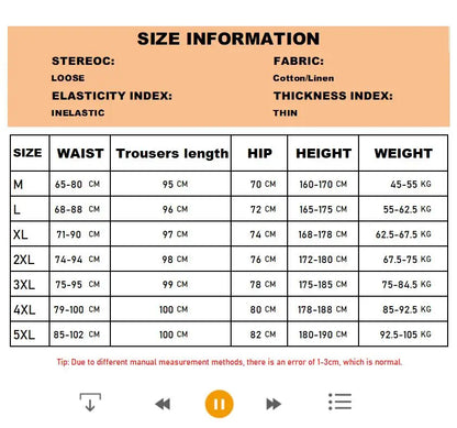 elastic waist linen pants