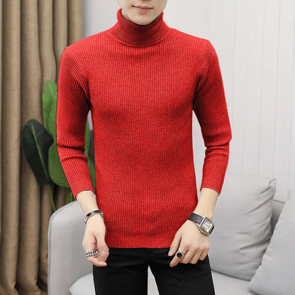 Men's Casual Turtleneck Sweater – Winter
