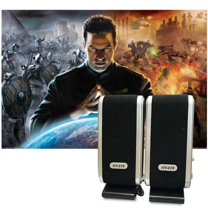 USB Powered Stereo Laptop Portable Wired Speaker