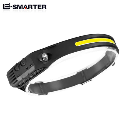 USB Rechargeable Sensor Headlamp with 5 Lighting Modes
