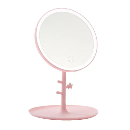 USB Rechargeable Touch Screen Lighted Travel Makeup Mirror
