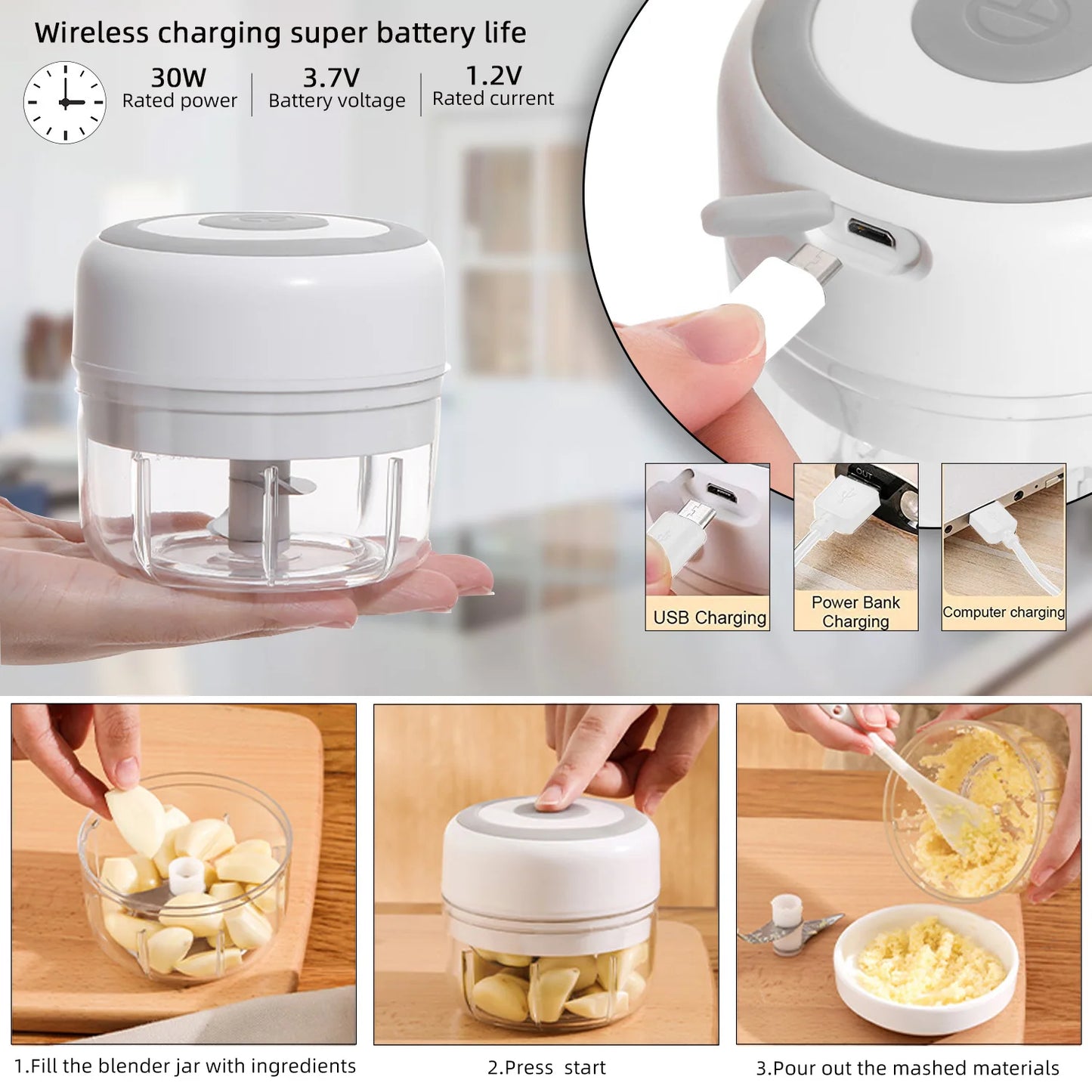USB mini food chopper

