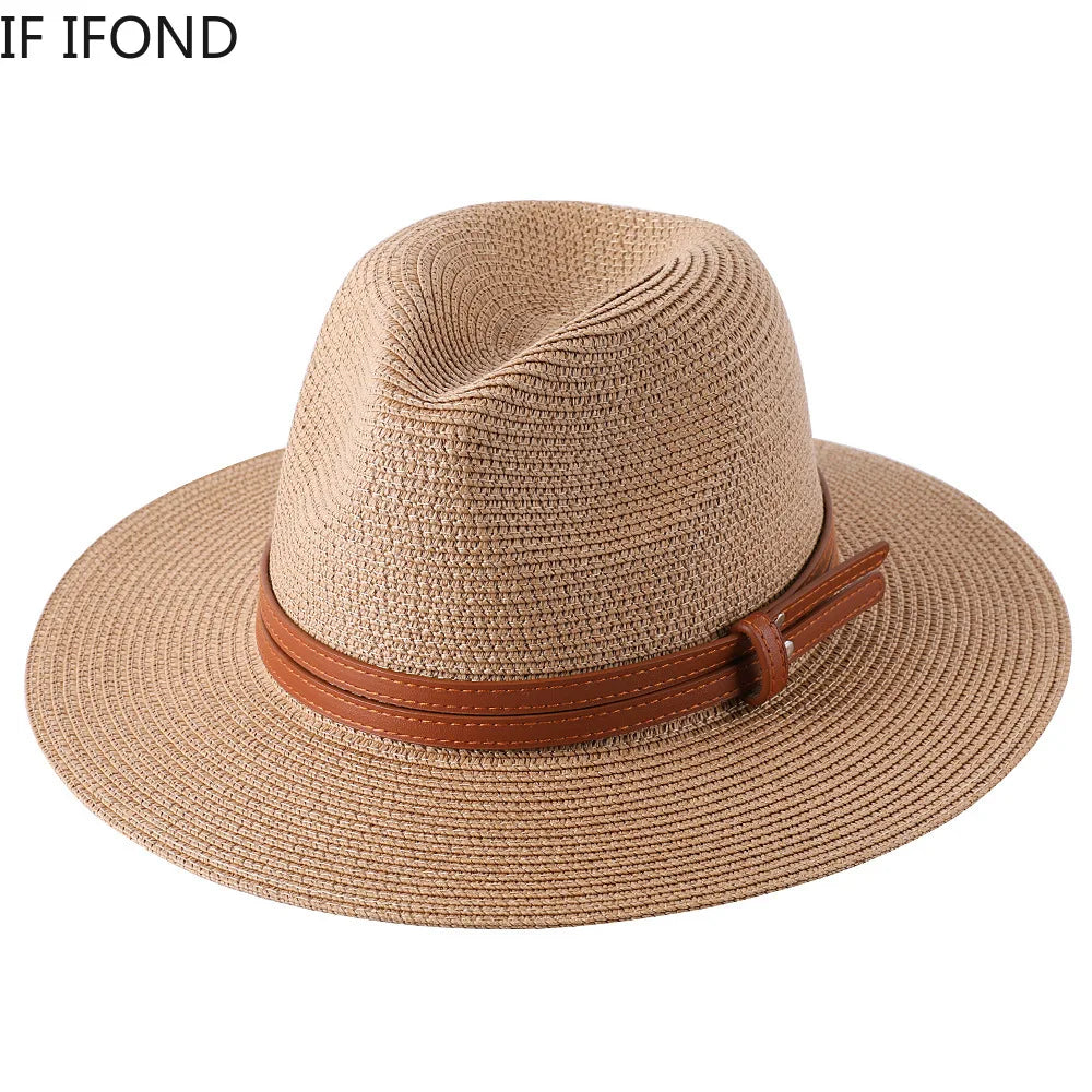 Wide Brim UV Protection Beach Fedora
