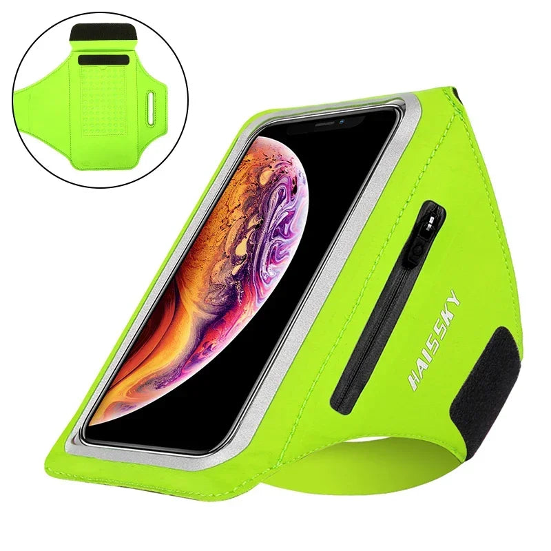 Ultra Zipper Running Armbands For iPhone 16 15 14 13 12 Pro Max
