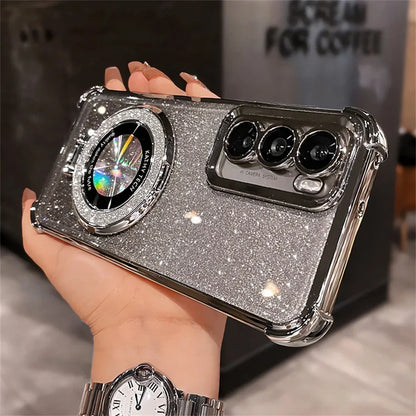 Ultra Magnetic Stand Gradient Glitter Phone Case