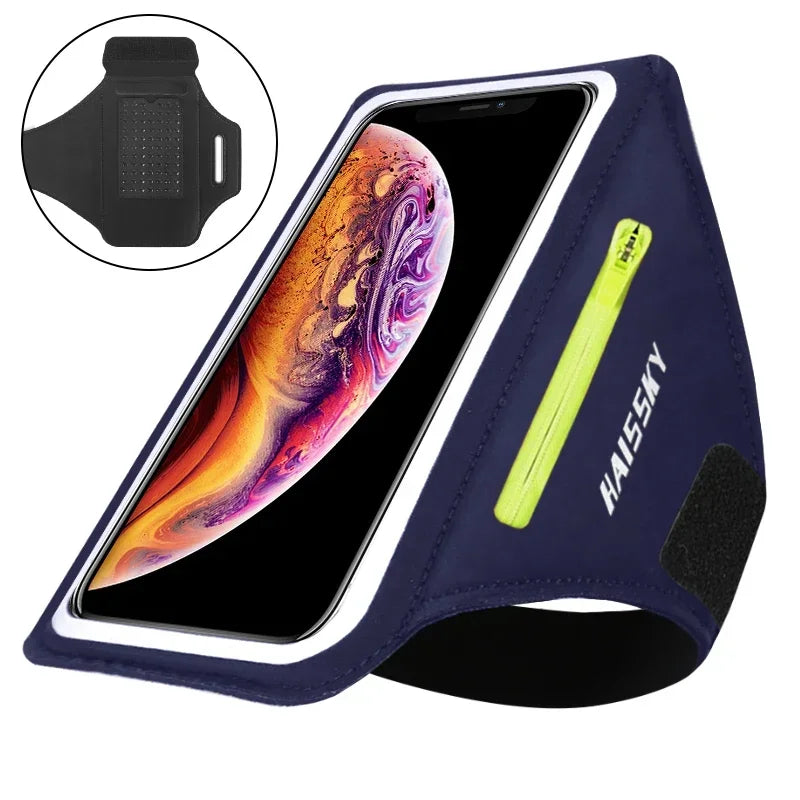 Ultra Zipper Running Armbands For iPhone 16 15 14 13 12 Pro Max