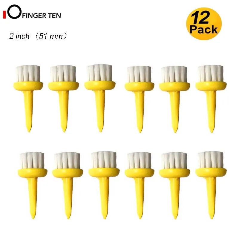 Unbreakable Brush Golf Tees - 12 Pack
