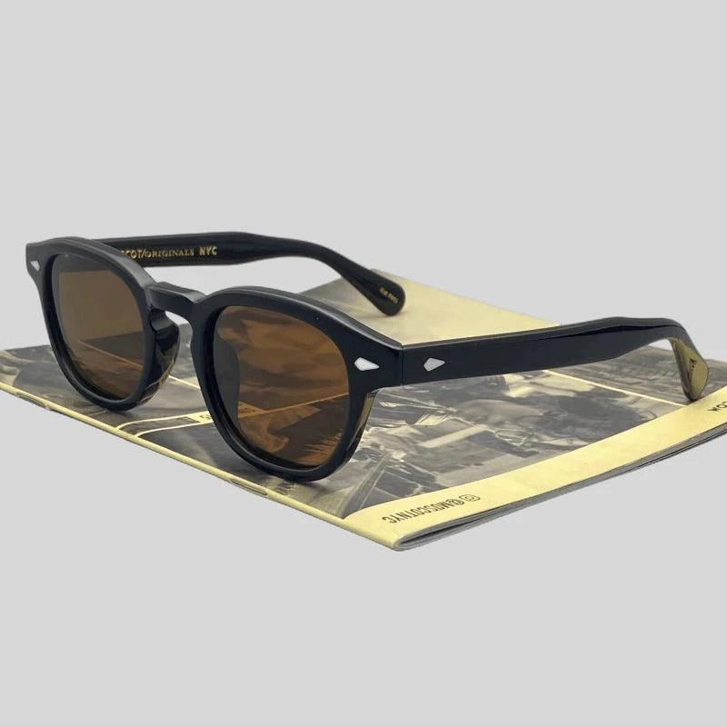 Unisex Acetate Frame Retro Polarized Sunglasses