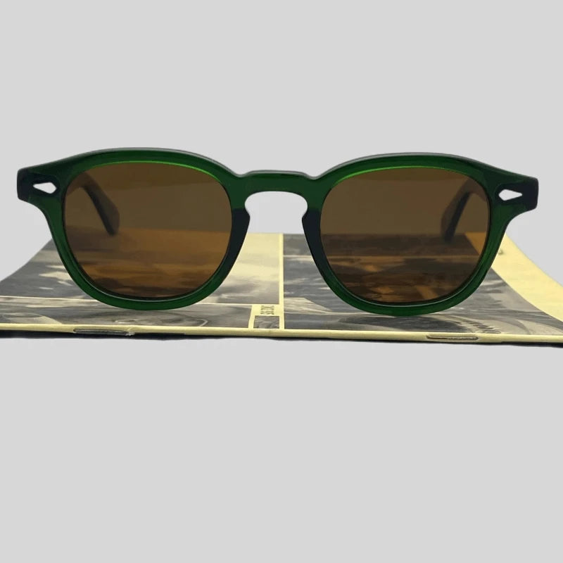Unisex Acetate Frame Retro Polarized Sunglasses
